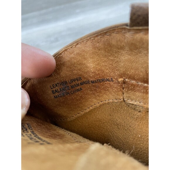 Born Karin Ankle Western Boots Brown Leather 8 Lace Back Women's Cowboy Heel - Picture 12 of 12